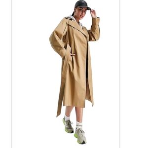 Forever 21 plus size tie-waist trench coat